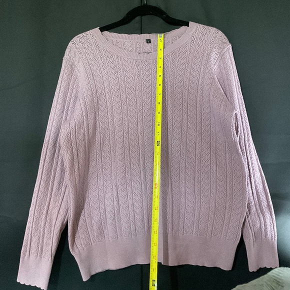 Arach & Cloz Violet Long Sleeve Sweater SZ LG - Picture 3 of 5